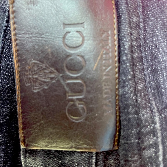 Gucci black denim stretchy skinny jeans size 36 - Picture 2 of 15